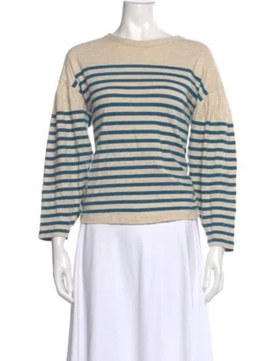 Pre-owned Bellerose Striped Crew Neck Top