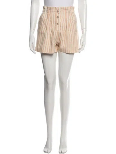 Pre-owned Bellerose Striped Mini Shorts W/ Tags In White