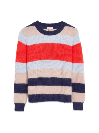 Bellerose Kids' Striped Shirt In Multicolour