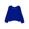Bellerose Long-sleeved V-neck Sweater In Blue