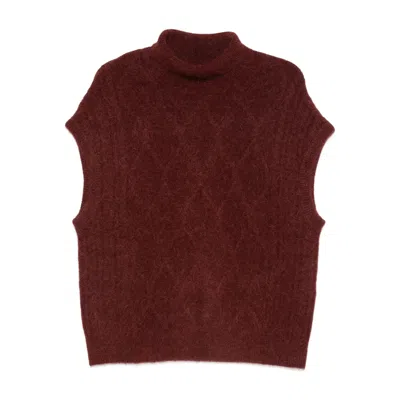 Bellerose Sweaters Red In Burgundy