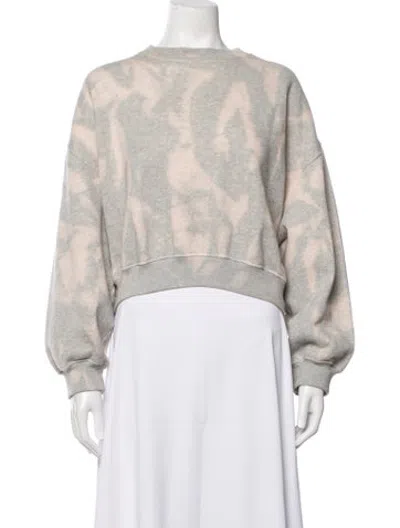 Pre-owned Bellerose Tie-dye Print Crew Neck Sweatshirt In Grey/neutrals