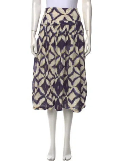 Pre-owned Bellerose Tie-dye Print Midi Length Skirt In Neutral