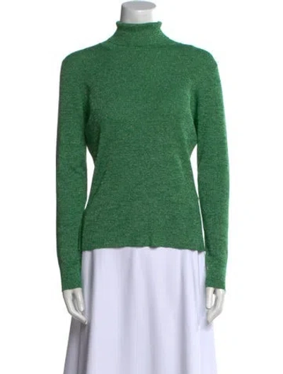 Pre-owned Bellerose Turtleneck Long Sleeve Sweatshirt In Green