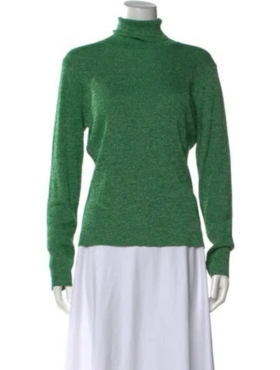 Pre-owned Bellerose Turtleneck Long Sleeve Top In Green
