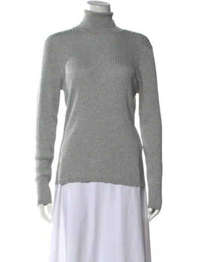 Pre-owned Bellerose Turtleneck Long Sleeve Top In Grey