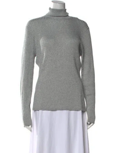 Pre-owned Bellerose Turtleneck Long Sleeve Top In Grey