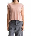 Bellerose Vlyn Crewneck Tee In Pimento In Pink