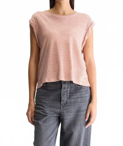 Bellerose Vlyn Crewneck Tee In Pimento In Pink