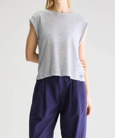 Bellerose Vlyn Crewneck Tee In Sky In Gray