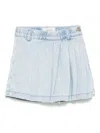 Bellerose Waves Denim Shorts In Blue