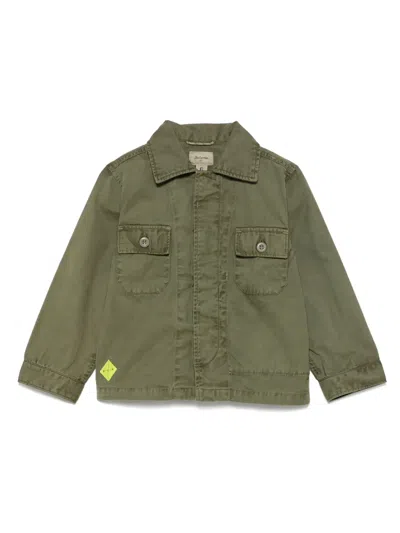 Bellerose Kids' Willis Overshirt In Green