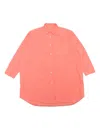 Bellerose Winie Button-down Pocket Shirt Dress In Orange