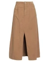 Bellerose Woman Midi Skirt Camel Size M Cotton In Brown
