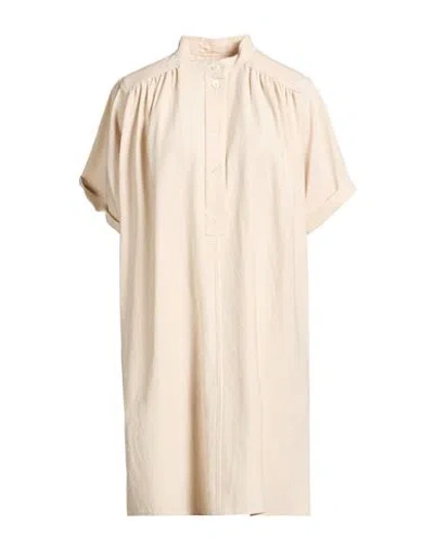 Bellerose Woman Mini Dress Beige Size 2 Viscose, Recycled Polyester, Recycled Cotton In Neutral