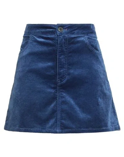 Bellerose Woman Mini Skirt Blue Size 2 Cotton, Modal, Elastane