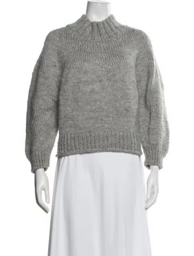 Pre-owned Bellerose Wool Mock Neck Sweater In Grey