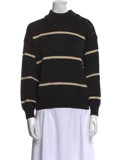 Pre-owned Bellerose Wool Striped Sweater In Black