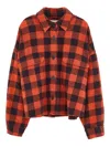 Bellerose Wyat Checked Shirt In Orange