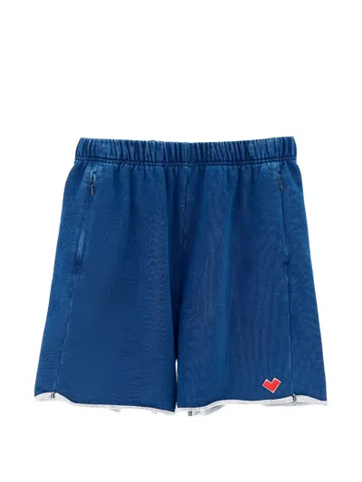 Bellerose Kids' Zip-pocket Shorts In Blue