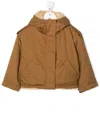 Bellerose Zip-up Hooded Jacket In Brown