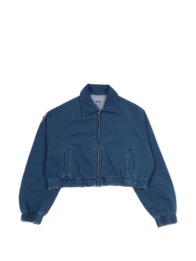 Bellerose Kids' Zip-up Bomber Jacket In Blue