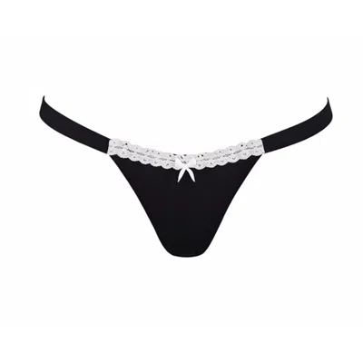 Belletage Swimwear Women's Black / White The Jolie Bikini Bottom