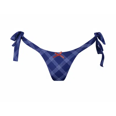 Belletage Swimwear Women's Blue / White The Amour Reversible Bottom