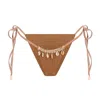Belletage Swimwear Women's Brown The Brisa Bikini Bottom In Brown