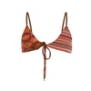 Belletage Swimwear Women's Brown The Laniakea Bikini Top In Brown