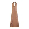 Belletage Swimwear Women's Brown Tierra Maxi Dress In Brown