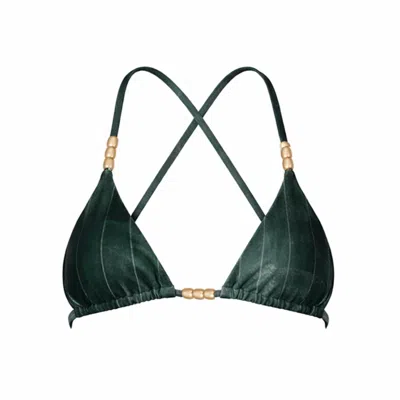 Belletage Swimwear Women's Green The Mia Bikini Top