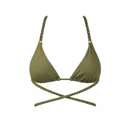 Belletage Swimwear Women's Green The Oasis Multistrap Top