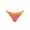 Belletage Swimwear Women's Orange The Golden Hour Bikini Bottom In Orange