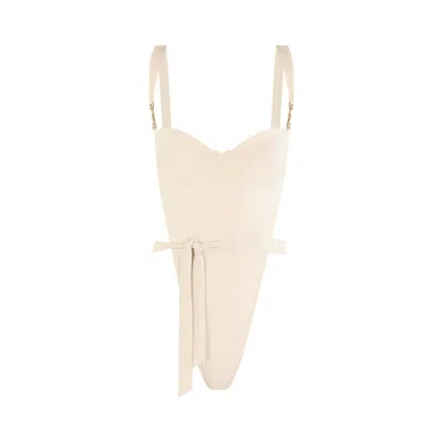 Belletage Swimwear Women's White St. Tropez One-piece