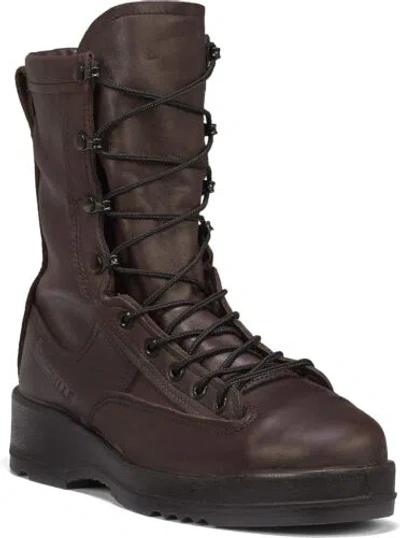 Pre-owned Belleville 330 St 8 Inch Wet Weather Steel Toe Flight Combat Boots For Men -... In Chocolate Brown
