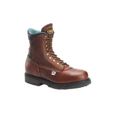 Pre-owned Belleville Carolina Shoe 1809 8-inch Work Boot,d,9,brown,pr 34wf23