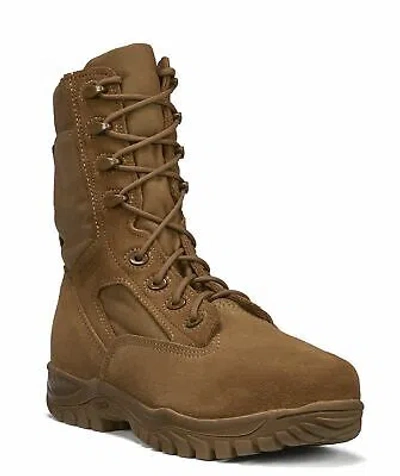 Pre-owned Belleville Hot Weather Tactical Steel Toe Boot C312 St In Coyote