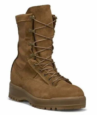 Pre-owned Belleville Waterproof Steel Toe Flight & Combat Boot C790 St In Coyote