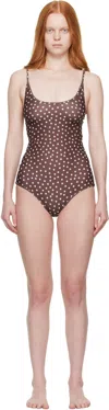 Bellini Bikini Brown Saona Dot Swimsuit