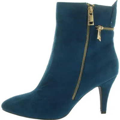 Bellini Claudia Womens Microsuede Pointed Toe Ankle Boots In Multi