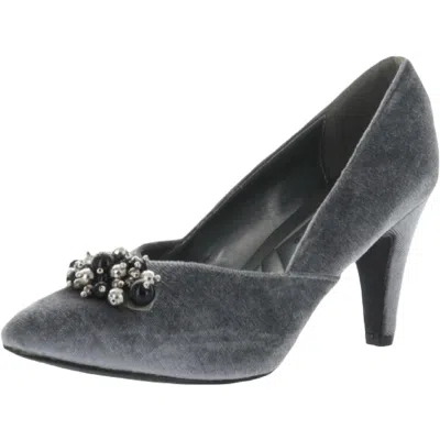 Bellini May Womens Velvet Embellished Dress Heels In Multi