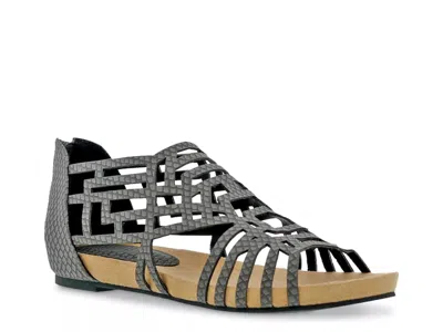 Bellini Nazareth Wedge Sandal In Gray