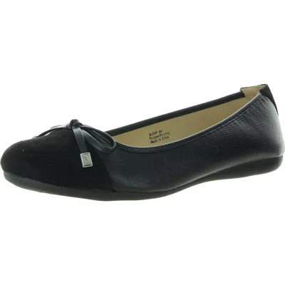 Bellini Sloop Womens Faux Leather Dressy Ballet Flats In Black