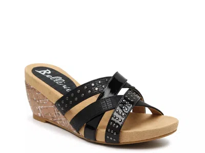Bellini Spa Wedge Sandal In Black
