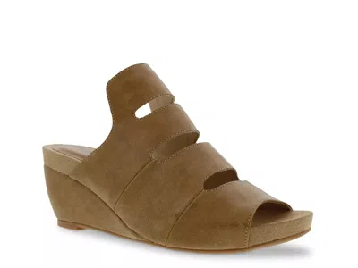 Bellini Whit Wedge Sandal In Brown