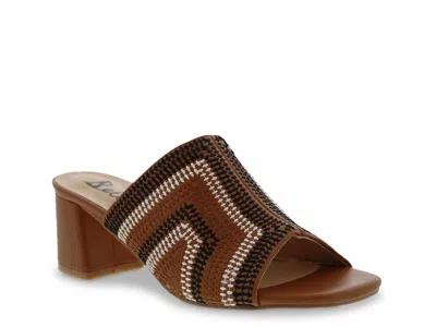 Bellini Wide Width Faint Sandal In Brown