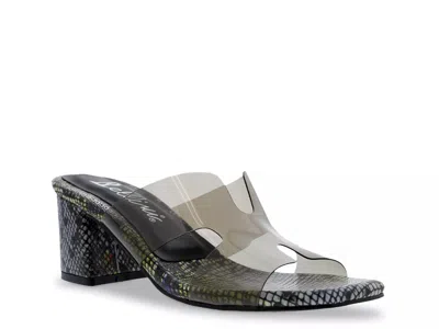Bellini Wide Width Faze Sandal In Black