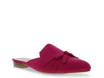 Bellini Wide Width Flick Mule In Burgundy