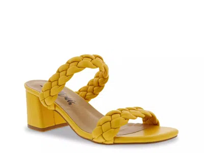 Bellini Wide Width Fuss Sandal In Yellow